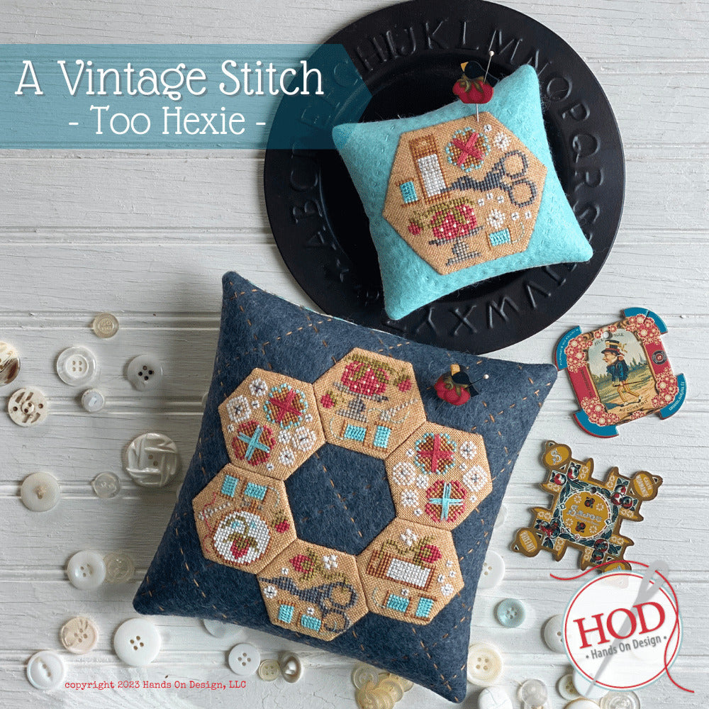 A Vintage Stitch - Too Hexie- by Hands On Design – BeStitchMe