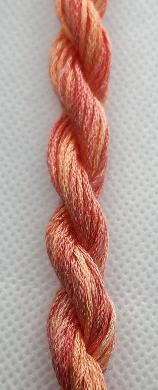 Coral Hand Dyed Silk