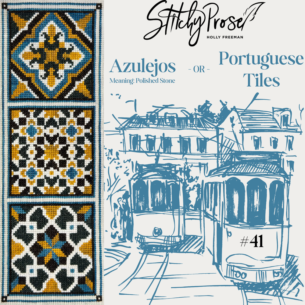 Preorder - Azulejos - Portuguese Tiles by Stitchy Prose