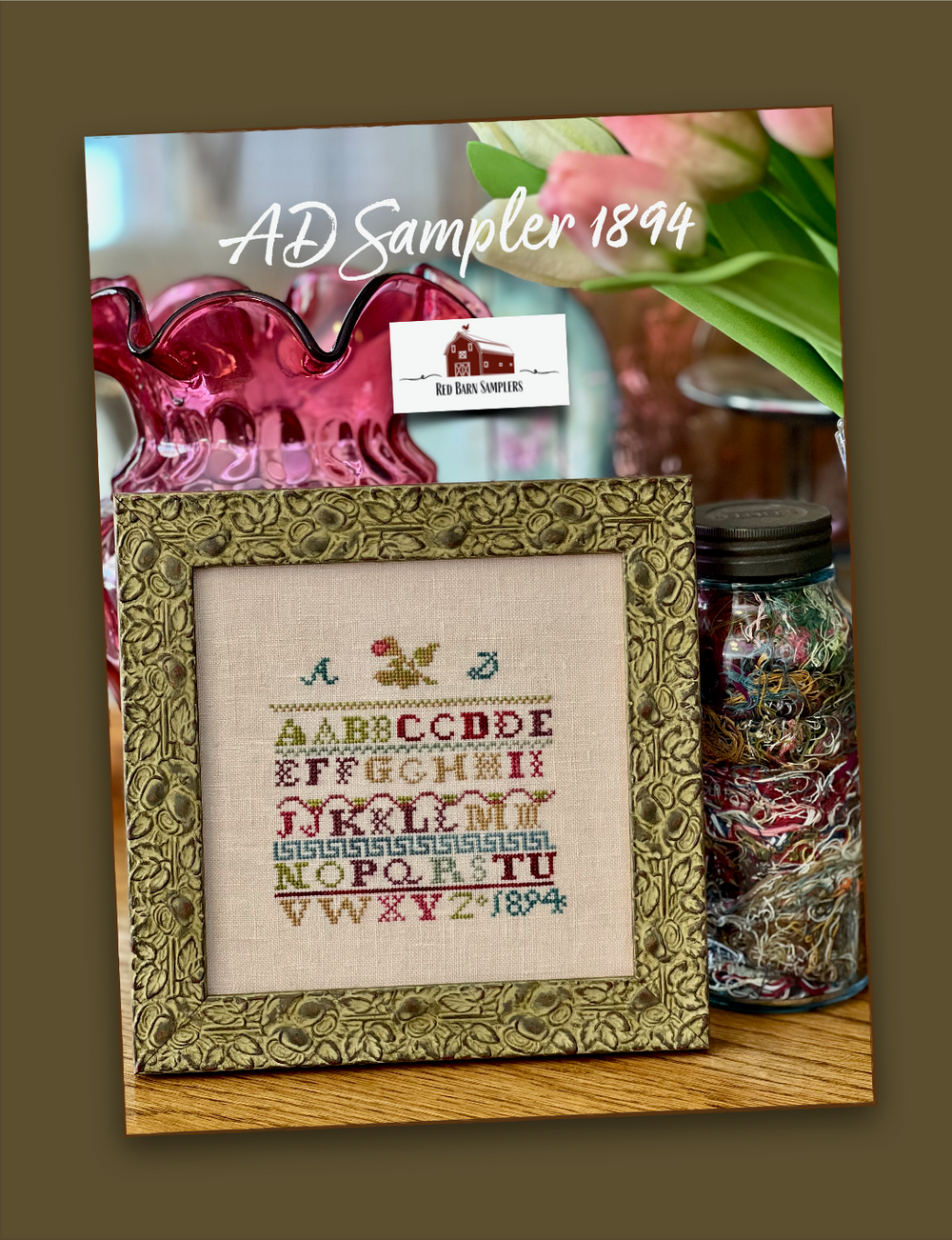 Preorder - AD Sampler by Red Barn Samplers