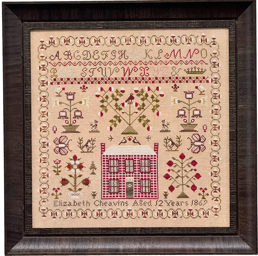 Preorder - Elizabeth Cheavins 1869 Sampler & Pinwheel  by Fox and Rabbit