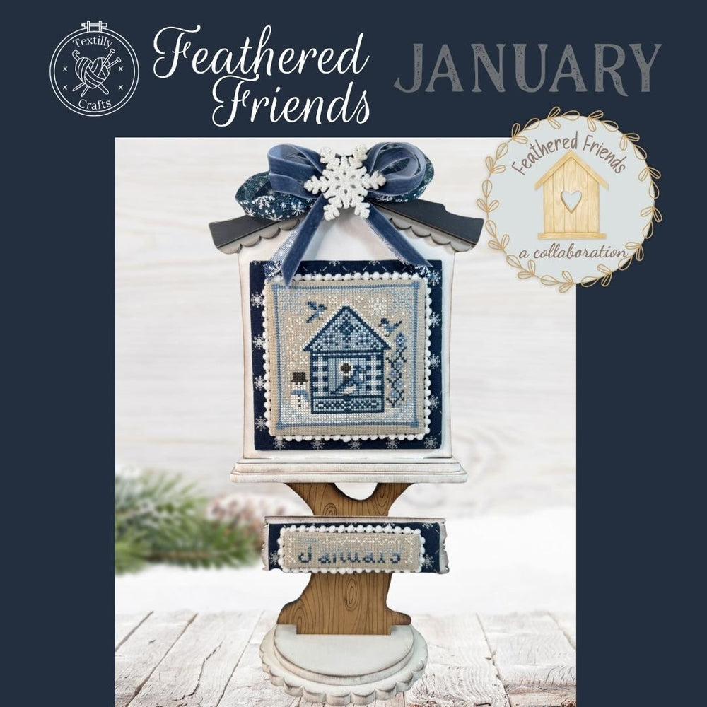 Preorder - Feathered Friends: January by Textilly Crafts