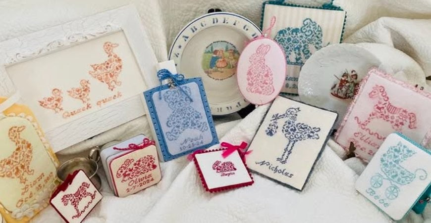 Preorder - French Baby Samplers by JBW Designs