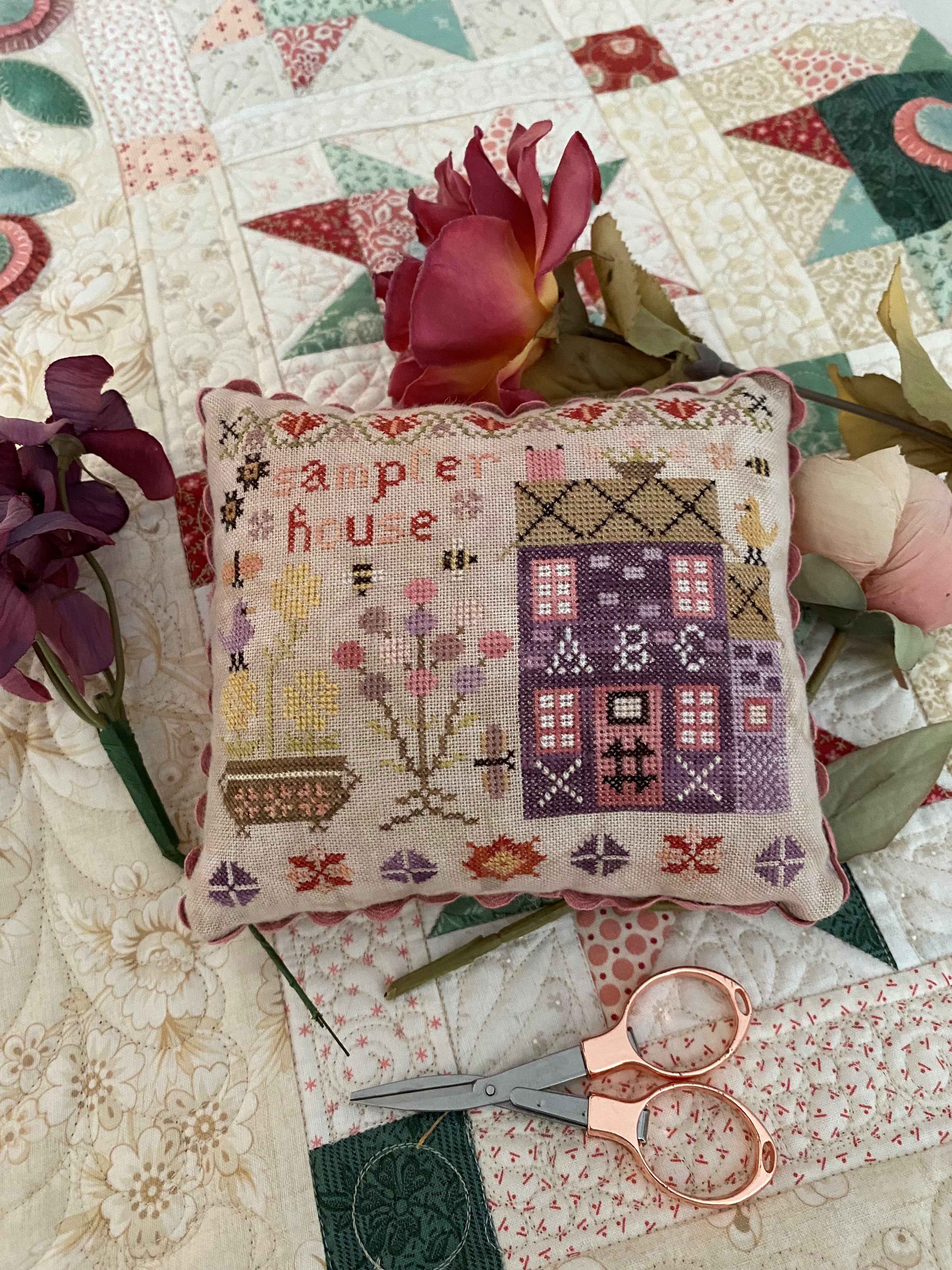 Sampler House  by Pansy Patch Quilts and Stitchery