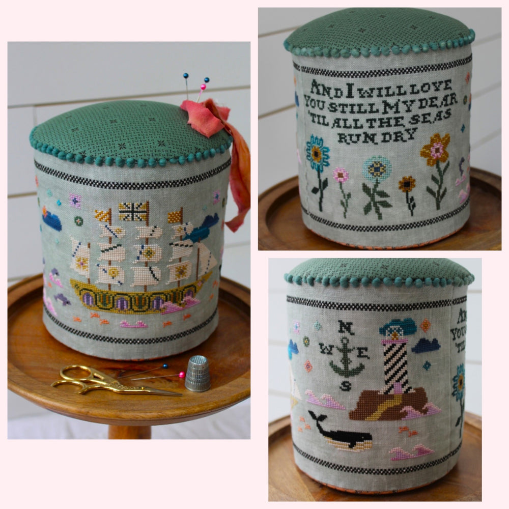 ‘Til All the Seas Run Dry Pin Drum’ by Cosford Rise Stitchery