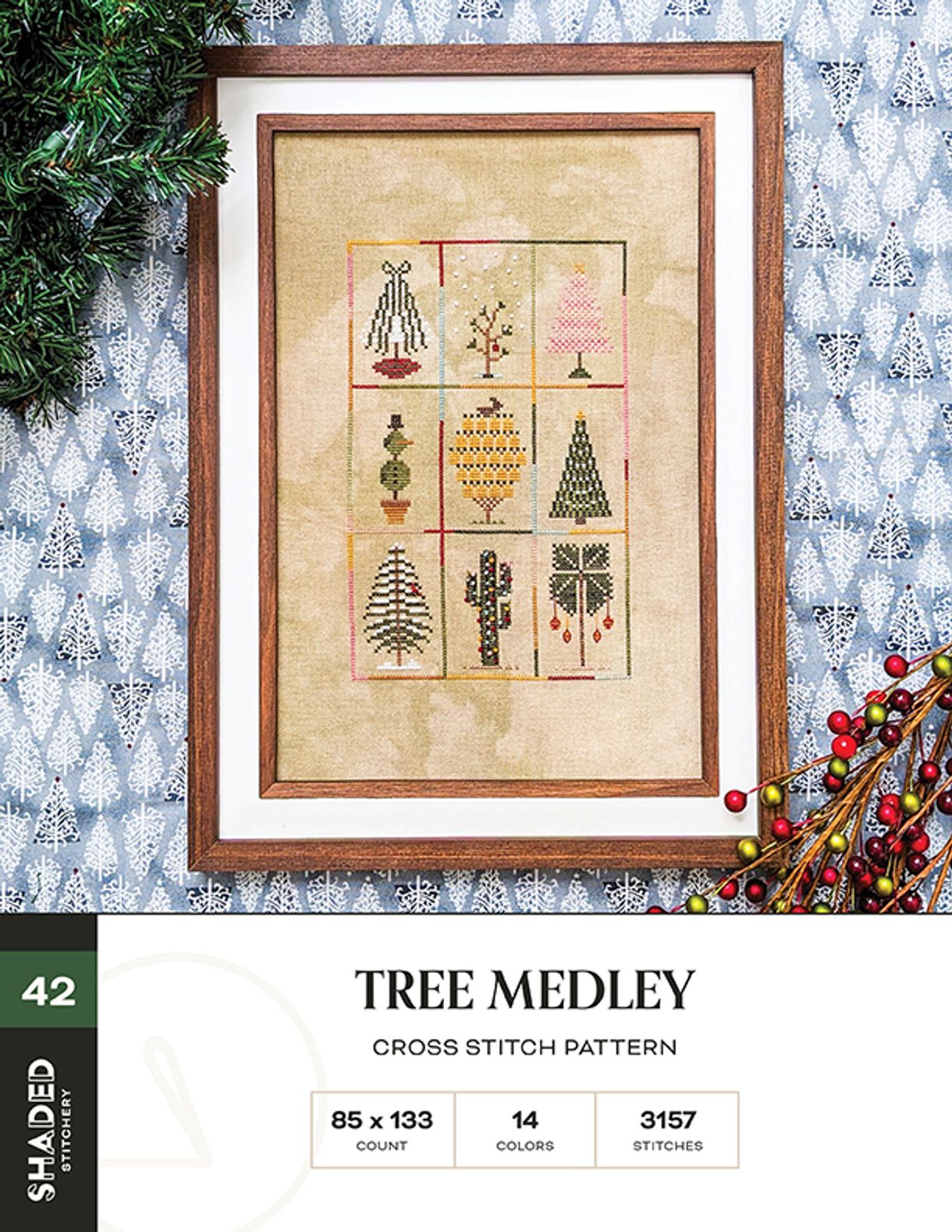 Tree Medley by Shaded Stitchery