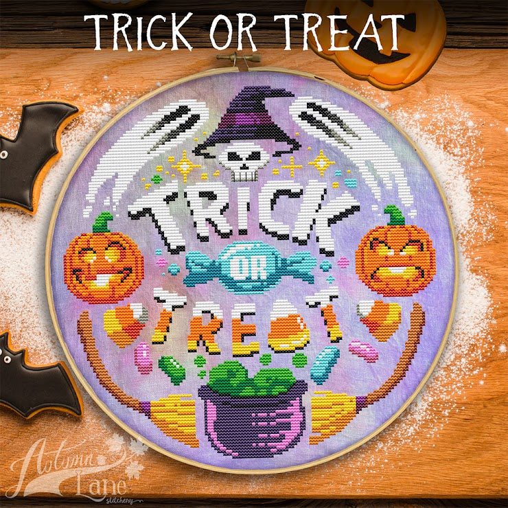 Preorder - Trick or Treat by Autumn Lane Stitchery