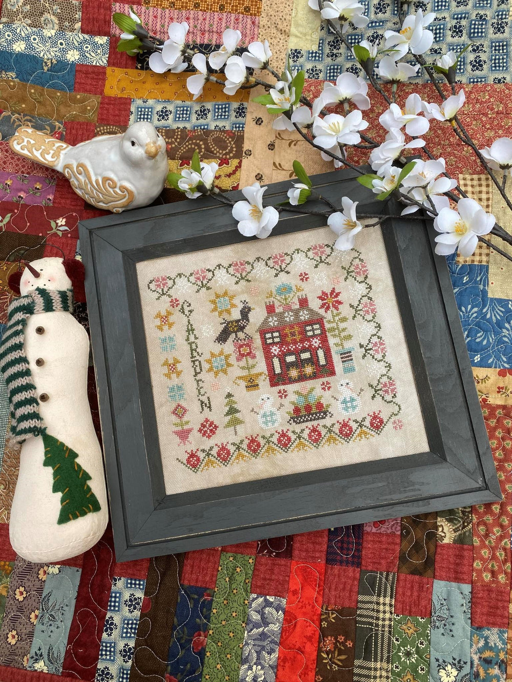 Winter Garden at Cranberry Manor by Pansy Patch Quilts & Stitchery