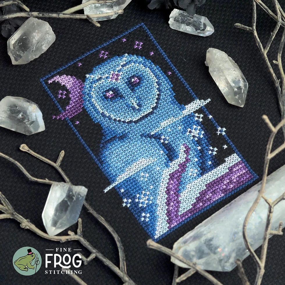 Winter Night Watcher by Fine Frog Stitching