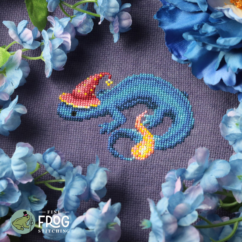 Preorder - Wizardly Newt by Fine Frog Stitching