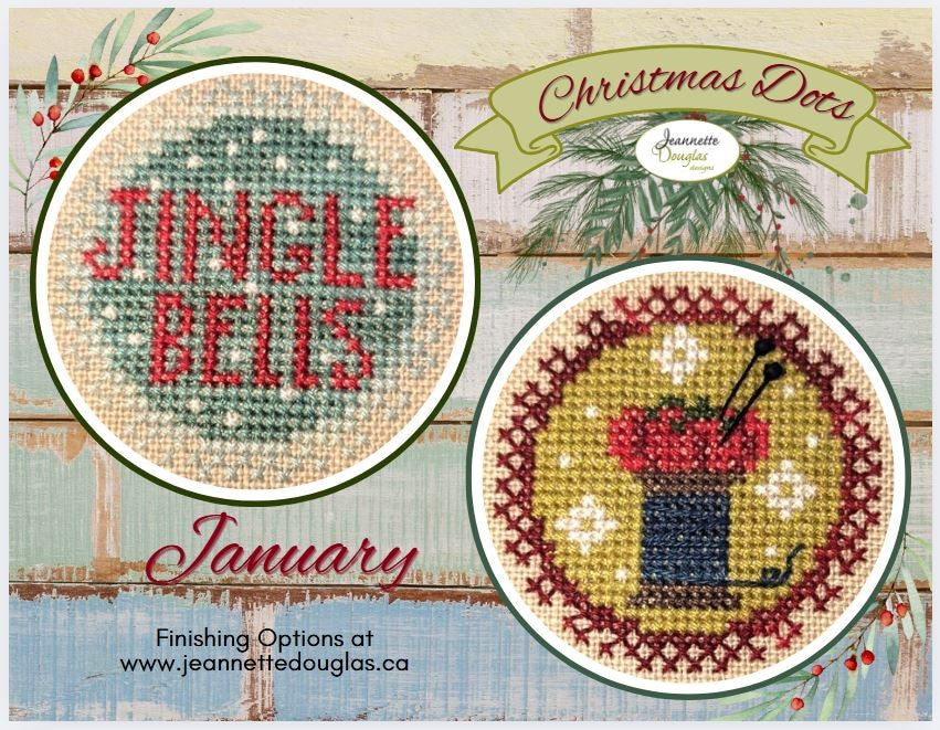 Preorder - Christmas Dot Series - January by Jeannette Douglas Designs