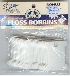 DMC Plastic Bobbins 28 count