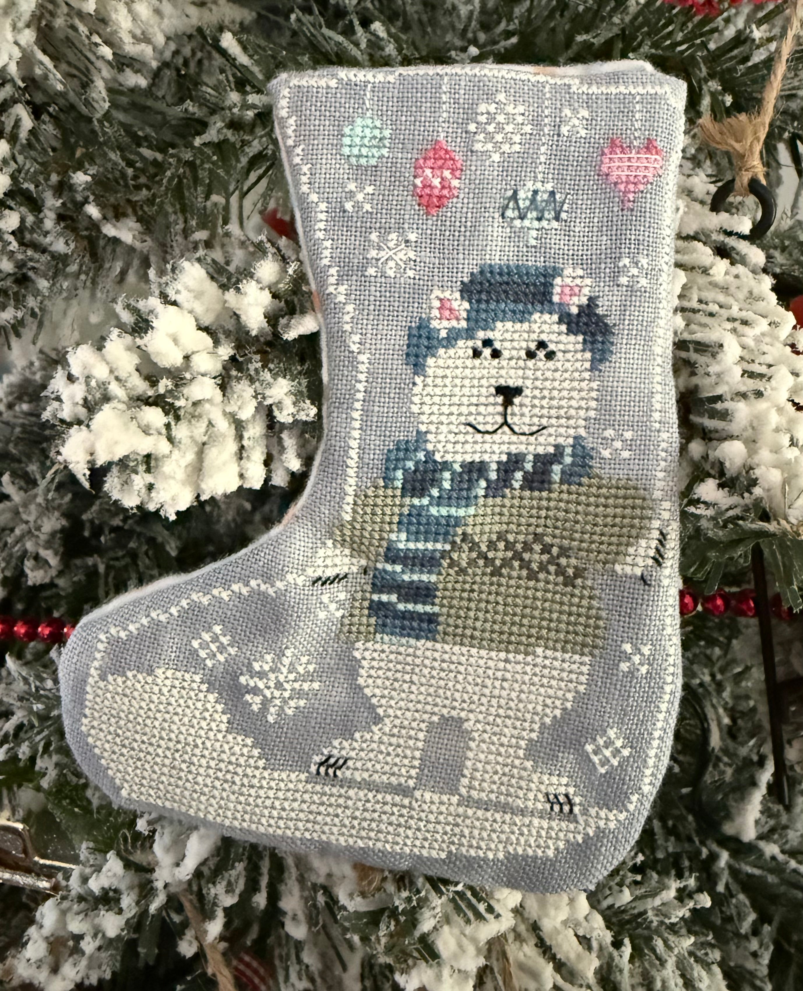 Preorder - Polar Bear Stocking by Romy's Creations