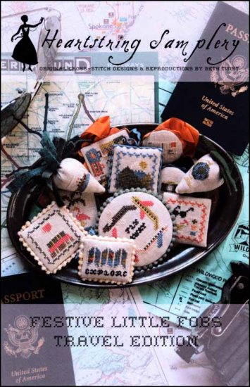 Festive Little Fobs Travel Edition- Heartstring Samplery