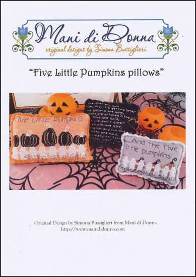 Five Little Pumpkins Pillows by Mani di Donna