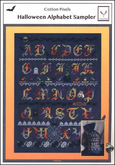 Halloween Alphabet Sampler by Cotton Pixels