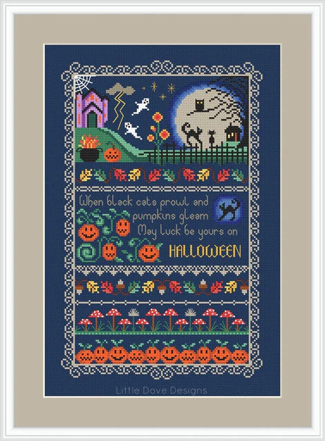 Black Cats & Pumpkins by Little Dove Designs