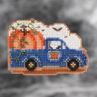 Pumpkin Delivery (2021) Beaded Cross Stitch Kit by Mill Hill