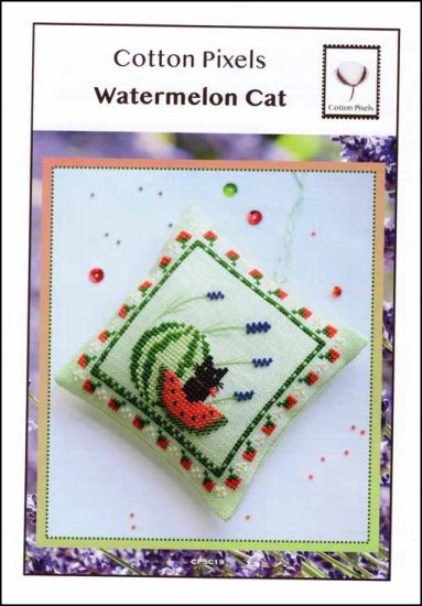 Watermelon Cat by Cotton Pixels